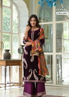 Zunaira 4040 By Afsana Velvet Embroidery Readymade Suit Suppliers In India